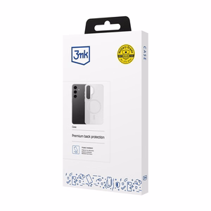 3mk Smoke MagCase priekš Samsung Galaxy S25 balts-caurspīdīgs