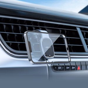 Acefast D16 Magnētiskais auto gaisa ventilācijas stiprinājums - nav nepieciešams MagSafe - pelēks