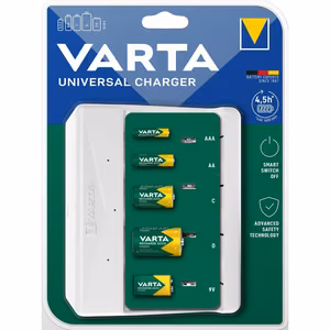VARTA Universal Charger 57658 9V, R14, R20 (without batteries)
