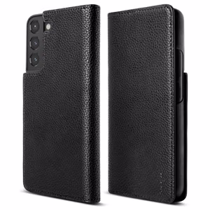 Ringke Folio Signature atverams ādas apvalks Samsung Galaxy S22 + (S22 Plus) melns (FSS118R262)