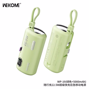 Внешний аккумулятор WK Design "WP-19 Companion" зелёный 5000mAh (22.5W)