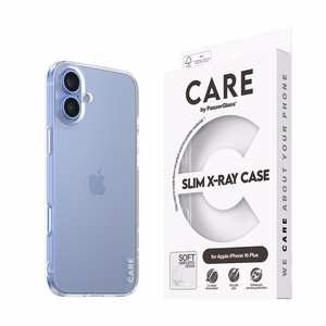 CARE by PanzerGlass X-Ray Soft Basic viedtālruņa apvalks iPhone 16 Plus 6.7" caurspīdīgs 1443