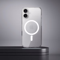 Viedtālruņa apvalks (m) IPHONE 15 Plus 2 mm ar MagSafe (kameras aizsardzība) caurspīdīgs (m)