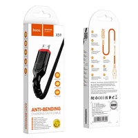 Kabelis USB A uz Micro USB Hoco 2,4A 3 m X59 melns