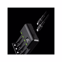 lādētājs zaļš Cell GC VitalCharger + 4x Batteries AA 2000mAh Ni-MH