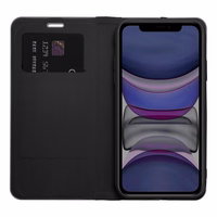 LUNA Book Carbon viedtālruņa apvalks IPHONE 13 melns