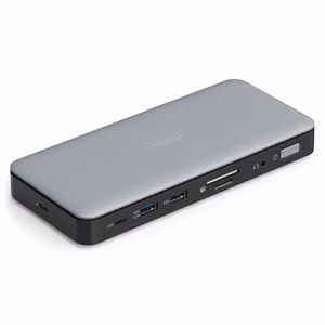 DIGITUS DA-70917 – 11-port USB-C docking station, 2 × HDMI, Gigabit Ethernet