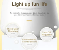 Nakts lampa W-008 Sēne rozā