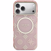 Guess IML Peony Dot MagSafe Maciņš for iPhone 17 Pro Max - rozā