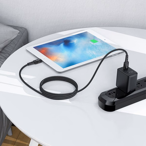 Acefast C4-01 Lightning - USB-C PD kabelis 30W 3A 480Mb/s 1.8m - melns