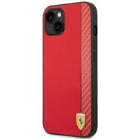 Viedtālruņa apvalks Ferrari FEHCP14MAXRE iPhone 14 Plus 6.7 sarkans ogļu šķiedras apvalks