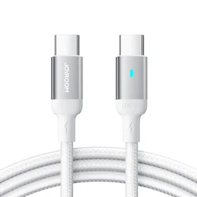 USB kabelis Joyroom S-CC100A10 no C tipa uz C tipa 100W 1,2 m balts