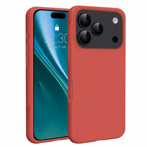 Etteri Силиконовый Mag Чехол для iPhone 17 Pro Max малиновый