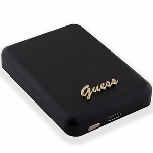 Guess MagSafe Metal Script Logo беспроводной внешний аккумулятор 5W 3000mAh - чёрный
