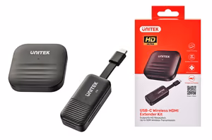 Unitek V1184A01 AV Extender AV Transmitter & Receiver black