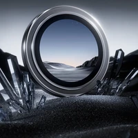 Benks rūdīts stikls DR Sapphire kameras lēcas aizsargs iPhone 16/16 Plus (2 lēcas), melna