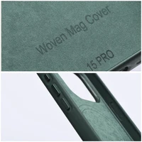 WOVEN MAG COVER viedtālruņa apvalks savietojams ar MagSafe IPHONE 15 Pro Max zaļš