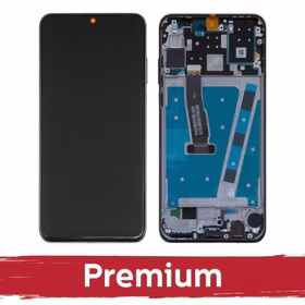 LCD displejs saderīgs ar Huawei P30 Lite ar rāmi / Peacock Blue / OEM