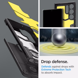 Spigen Tough Armor viedtālruņa apvalks Samsung Galaxy S23 Ultra - melns