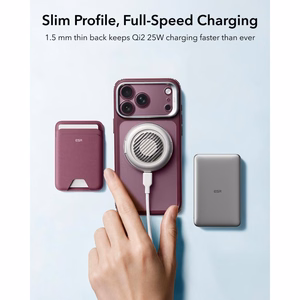 ESR Classic Hybrid Kickstand MagSafe maciņš, paredzēts iPhone 18 Pro Max / 17 Pro Max, matēts tumšā ķiršu krāsā