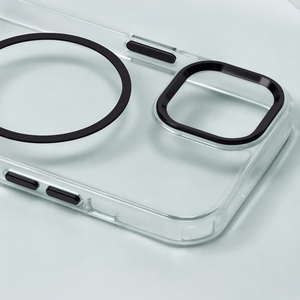 Clear Thin Mag case for iPhone 17 Air 6,6" black
