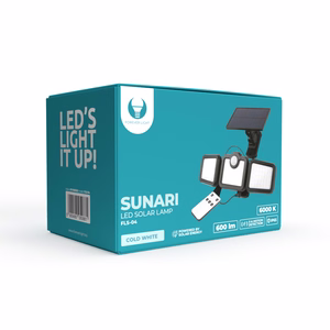 Forever Light Solar LED Lampa SUNARI FLS-04 108*SMD PIR 10W 800lm 6000K 2400mAh Li-Ion Forever Light