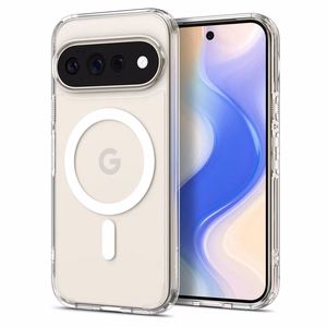 Spigen Ultra Hybrid Mag MagSafe vāciņš Google Pixel 11 Pro XL – caurspīdīgs un balts