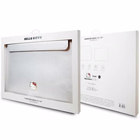 Hello Kitty PU Metal Logo apvalks 14" klēpjdatoram - sudraba