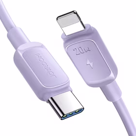 Joyroom Multi-Color Series A14 USB-C / Lightning 20W kabelis 1.2 m - violets
