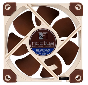 Noctua NF-A8 ULN datora dzesēšanas sistēma datora korpusa ventilators 8 cm bēšs, brūns
