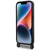 Karl Lagerfeld KLHCP15XSCBSKNK iPhone 15 Pro Max 6.7" cietais apvalks melns/melns Crossbody Silikona Ikonik