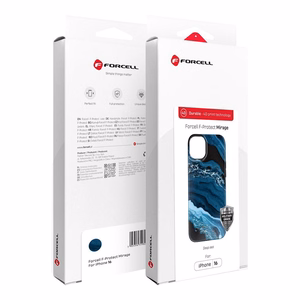 FORCELL F-PROTECT Mirage, militārā kritiena pārbaudītais viedtālruņa apvalks, MagSafe saderīgs IPHONE 15 PRO tumši zils