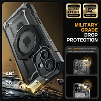 Supcase UB Grip Mag apvalks ar MagSafe iPhone 16 - melns