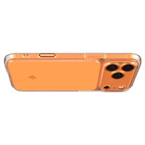 Spigen Thin Fit MagSafe Чехол для iPhone 17 Pro Max - прозрачный оранжевый