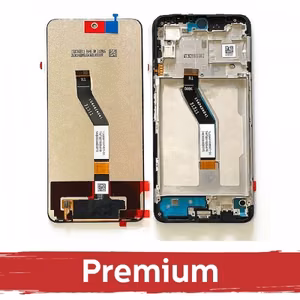 LCD displejs saderīgs ar Xiaomi Poco M4 Pro 5G / Redmi Note 11S 5G (Note 11T 5G) melns ar rāmi OEM