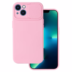 Camshield Soft viedtālruņa apvalks Iphone 13 gaiši rozā