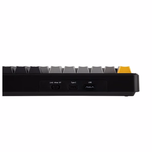 F108 Gray+Orange+Deep Gray Gasket tastatūra ar Volcano RGB slēdžiem – AULA