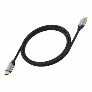 Kabelis HDMI 2.1 Forcell Cafule 8K 60Hz / 4K 120Hz - Ultra High Speed, HDR, eARC, VRR, 48Gbps 1 m melns