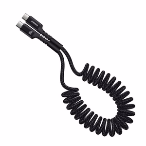Baseus Fish-Eye Ātra uzlāde Datu kabelis USB-C uz USB-C 100W 1m Melns