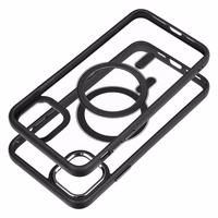 Viedtālruņa apvalks (m) COLOR EDGE MAG COVER, saderīgs ar MagSafe, iPhone 11 Pro Max, melns (m)