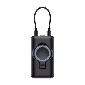 Joyroom JR-W13 5000mAh Bezvadu Portatīvais lādētājs Apple Watch + USB-C un Lightning - melns