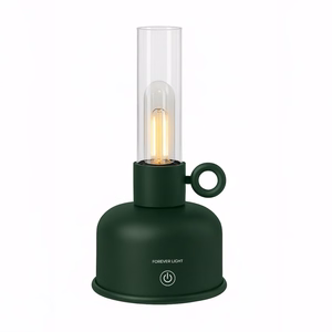 Forever Light Vintage Petroleum LED lampa FLR-04 pudeles zaļa