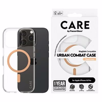 CARE by PanzerGlass Flagmanis viedtālruņa apvalks iPhone 16 Pro 6.3" persiku Magnētiskais 1374