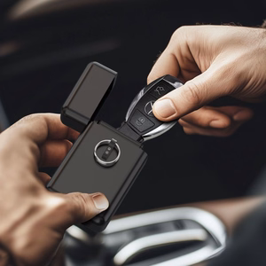 Tech-Protect KLR200 Metāla automašīnas atslēgu apvalks ar RFID aizsardzību - melns