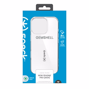 Speck GemShell vāciņš iPhone 16 Pro tālrunim, Clear