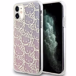 Hello Kitty IML Gradient Electrop Crowded Kitty Head Чехол для iPhone 11 / Xr - розовый