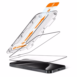 Crong EasyShield 2-Pack rūdīta stikla ekrāna aizsargi iPhone 15 Pro Max, 2 gab.