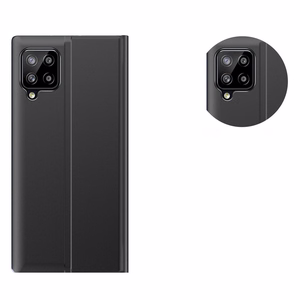 Sleep Case grāmatas tipa apvalks ar viedu logu Samsung Galaxy A22 4G rozā