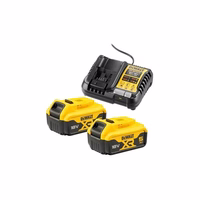 DeWalt DCB1104P2-QW Set charger DCB1104 + 2 batteries DCB184 18 V 5 Ah