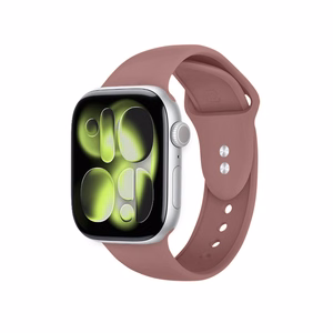 Crong Liquid Apple Watch siksniņa, 38/40/41/42 mm, putekļaini rozā